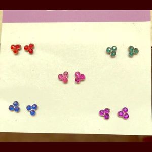 5 pairs of Colorful Stud Earrings